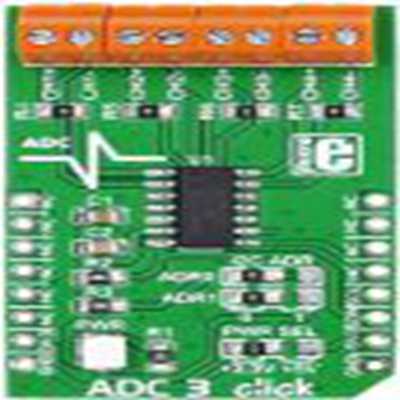 MikroElektronika,MIKROE-1894,MikroElektronika  模数转换器 (ADC), MIKROE-1894 MikroBus Click 板, ADC3 Click