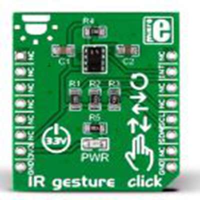 MikroElektronika,MIKROE-2086,MikroElektronika  红外手势 MikroBus Click 板, 手势跟踪用户界面, 74HC32芯片