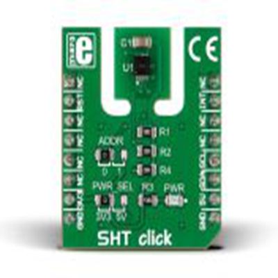 MikroElektronika,MIKROE-2101,MikroElektronika  SHT Click MikroBus Click 板, 温度和湿度传感器, SHT3x-DIS芯片