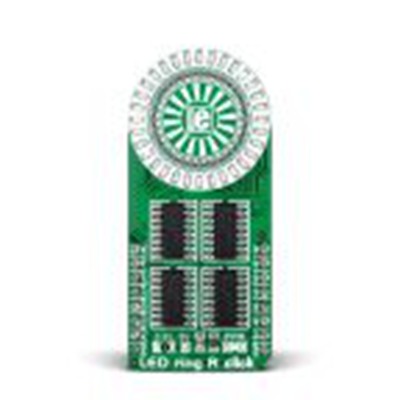 MikroElektronika,MIKROE-2153,MikroElektronika, MIKROE-2153 LED 点阵显示屏 附加板 显示电路板, LED Ring R键 74HC595