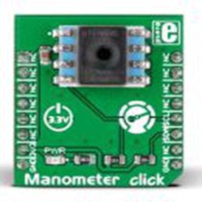 MikroElektronika,MIKROE-2237,MikroElektronika  压力计 Click MikroBus Click 板, 压力传感器, HSCMAND060PA3A3芯片