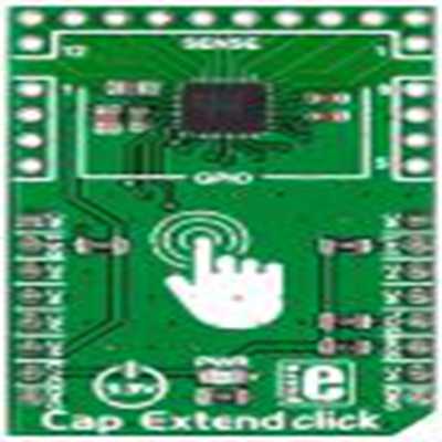MikroElektronika,MIKROE-2238,MikroElektronika  Cap Extend MikroBus Click 板, 电容式触摸用户界面, MPR121芯片