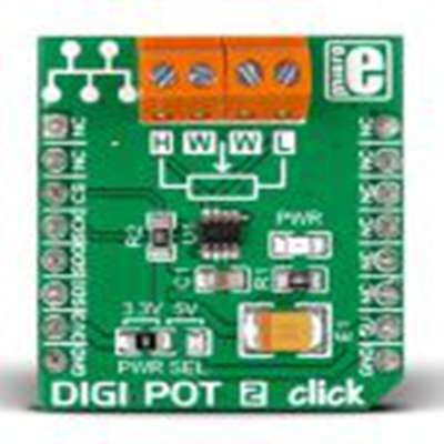 MikroElektronika,MIKROE-2332,MikroElektronika  Click 板卡 位置板 MIKROE-2332, DIGIPOT 2
