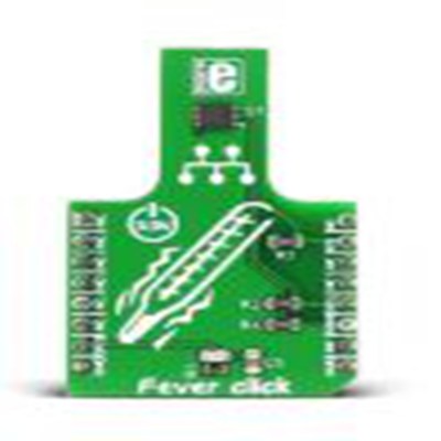 MikroElektronika,MIKROE-2554,MikroElektronika  Fever Click MikroBus Click 板, 温度传感器, MAX30205芯片, 用于耐用