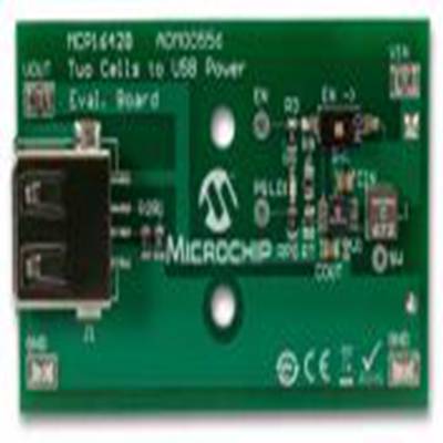 Microchip,ADM00556,Microchip  AA 电池转 USB, 升压调节器 开发板, MCP1642B芯片