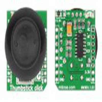MikroElektronika,MIKROE-1627,MikroElektronika  拇指操纵杆 MikroBus Click 板, 操纵杆用户界面
