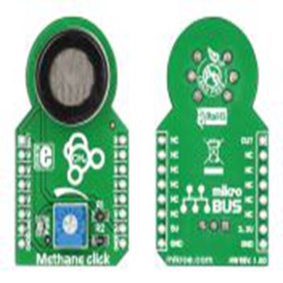 MikroElektronika,MIKROE-1628,MikroElektronika  Methane Click MikroBus Click 板, 气体传感器, MQ-4芯片