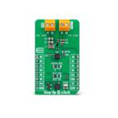 MikroElektronika,MIKROE-6076,MikroElektronika  附加板, 升压控制器 升压转换器板, TPS61299芯片, 用于开发MikroBUS 插座