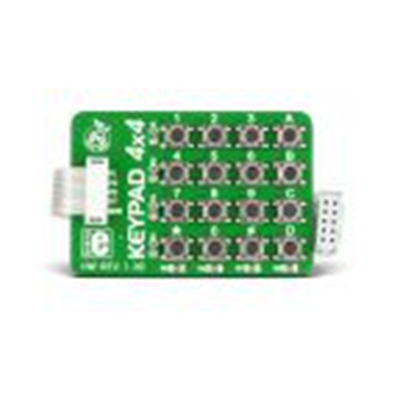 Brand-Rex,MIKROE-86,Brand-Rex  4x4 键盘板 开发板, GPIO用户界面, Keypad 4x4 Board PID: MIKROE-86芯片