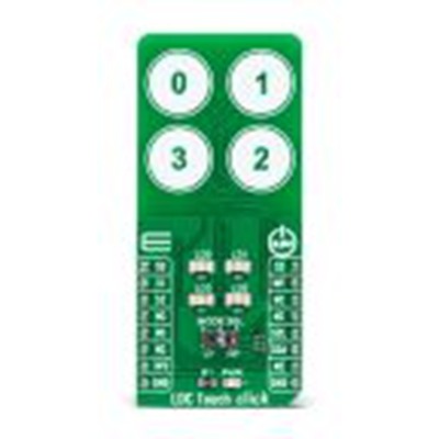 Brand-Rex,MIKROE-5204,Brand-Rex  LDC Touch Click 开发板, I2C用户界面, LDC3114-Q1芯片