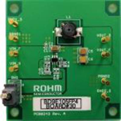 ROHM,BD9E105FP4-EVK-001,ROHM  BD9E105FP4-EVK-001, 降压转换器 评估套件, BD9E105FP4-Z芯片, 用于开发单通道降压型 DC/DC 转换器