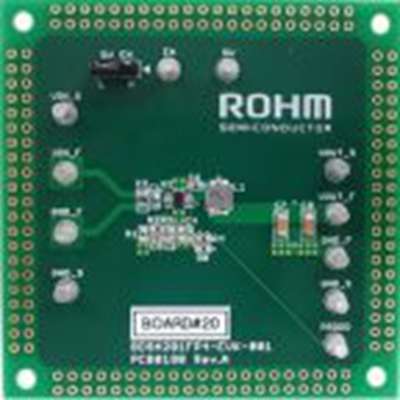 ROHM,BD9A201FP4-EVK-001,ROHM  BD9A201FP4-EVK-001, 降压转换器 评估套件, BD9A201FP4-LBZ芯片, 用于开发单通道降压型 DC/DC 转换器