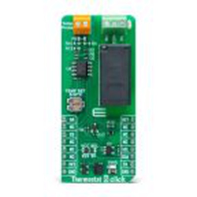 MikroElektronika,MIKROE-6313,MikroElektronika  温控器 6 点阵 传感器板, 温度, Relay, NTC Thermistor芯片, 用于温度监控