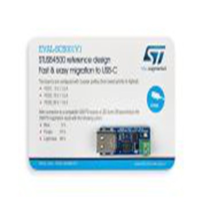 STMicroelectronics,EVAL-SCS001V1,STMicroelectronics  从 DC 桶到 C 型接口的快速简便迁移 评估测试板, STUSB4500芯片