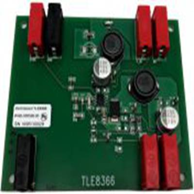 Infineon,DEMOBOARDTLE8366EVTOBO1,Infineon  演示板 TLE8366EV, 直流-直流转换器 演示板, TLE8366芯片, 用于开发汽车
