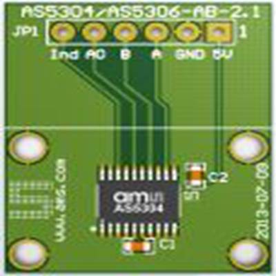 ams OSRAM,AS5304-TS_EK_AB,ams OSRAM  AS5304-TS_EK_AB 适配器板, 位置传感器, AS5304芯片, 用于AS5304
