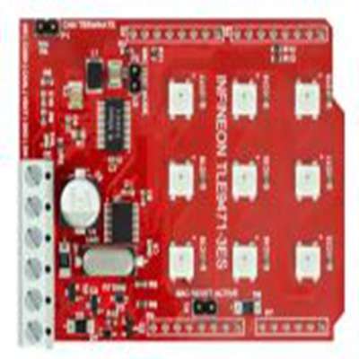 Infineon,SBCSHIELDTLE9471TOBO1,Infineon  SBC-SHIELD-TLE9471, 直流-直流转换器 评估测试板, TLE9471-3ES芯片, 用于开发Ardu