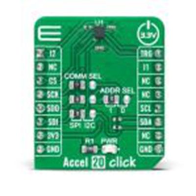 MikroElektronika,MIKROE-4888,MikroElektronika  Accel 20点阵 附加板, 加速度传感器, KX134-1211芯片, 用于MikroBUS
