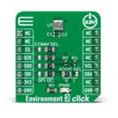 MikroElektronika,MIKROE-4893,MikroElektronika  环境3点阵 附加板, BME688芯片, 用于MikroBUS