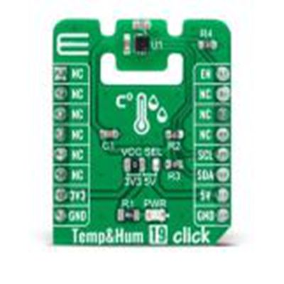 MikroElektronika,MIKROE-4922,MikroElektronika  温度和湿度19点阵 附加板, 温度和湿度传感器, BPS240芯片, 用于MikroBUS