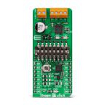 MikroElektronika,MIKROE-4547,MikroElektronika  步进机17点阵, 步进电机驱动器 附加板, TB67S539FTG芯片, 用于开发mikroBUS 插座