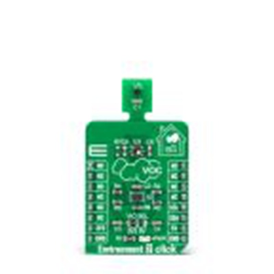 MikroElektronika,MIKROE-4558,MikroElektronika  环境2点阵 附加板, SGP40, SHT40芯片, 用于mikroBUS 插座