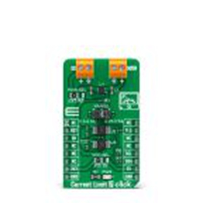 MikroElektronika,MIKROE-4972,MikroElektronika  电流限制7点阵, 电源管理 附加板, MAX14575A芯片, 用于开发微型总线插座
