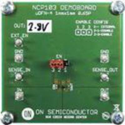 onsemi,NCP103MXTCGEVB,onsemi  2.8 V Ldo 评估板, LDO 电压调节器 开发套件, 用于开发NCP103.
