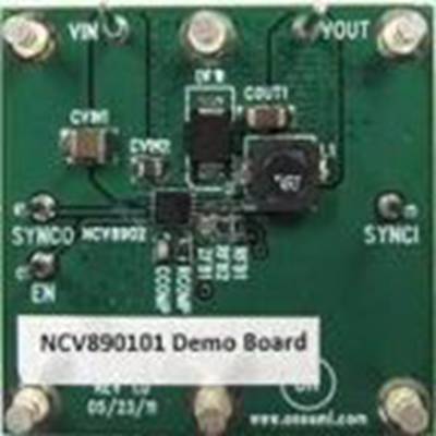 onsemi,NV890101MWTXGEVB,onsemi  固定频率单片降压开关稳压器评估板, 开关调节器 评估测试板, 用于开发NCV890101