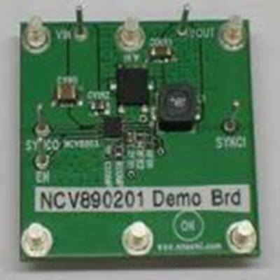 onsemi,NV890201MWTXGEVB,onsemi  汽车级高频降压调节器评估板, 开关调节器 评估测试板