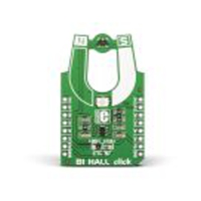 MikroElektronika,MIKROE-1646,MikroElektronika  双霍尔Click 磁性开关模块, 霍尔效应传感器, 74LVC1T45, US2882芯片