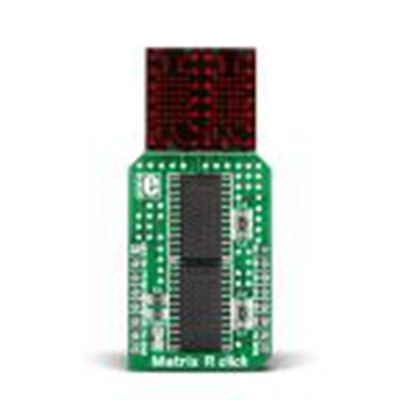 MikroElektronika,MIKROE-2245,MikroElektronika  LED 矩阵, MIKROE-2245 传感器附加板, Matrix R点阵, 用于7x5 点矩阵文本显示