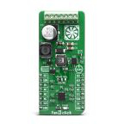 MikroElektronika,MIKROE-3867,MikroElektronika  风扇6点阵, 风扇控制器 MikroBus Click 板, EMC2103芯片, 用于开发直流风扇