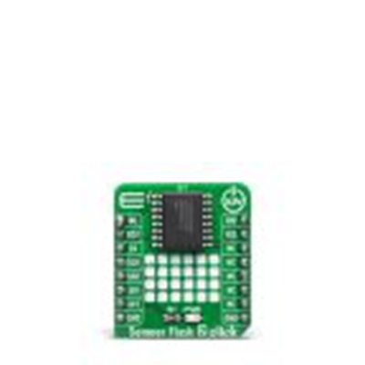 MikroElektronika,MIKROE-4028,MikroElektronika  Semper Flash 2点阵 MIKROE-4028 闪存板, S25HL512T芯片 SPI, QS