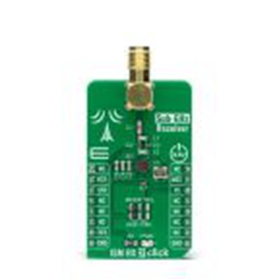 MikroElektronika,MIKROE-4230,MikroElektronika  ISM RX 2点阵 FSK, OOK 解调器 传感器附加板, 接收器, Si4356芯片, 用于门控制，
