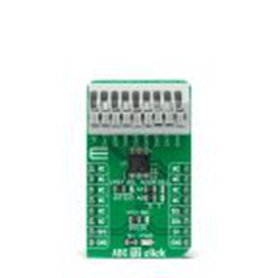 MikroElektronika,MIKROE-4376,MikroElektronika  模数转换器 (ADC), MIKROE-4376 传感器附加板, ADC 12点阵 信号转换开发工具, 1