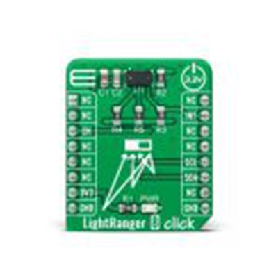 MikroElektronika,MIKROE-4492,MikroElektronika  LightRanger 8点阵 MikroBus Click 板, 光学, VL53L3CX芯片
