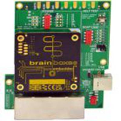 Brainboxes,PE-405,Brainboxes  纯嵌入式 10/100 5 端口工业以太网评估套件 以太网 评估套件, 以太网, Embedded Ethernet Evaluation 