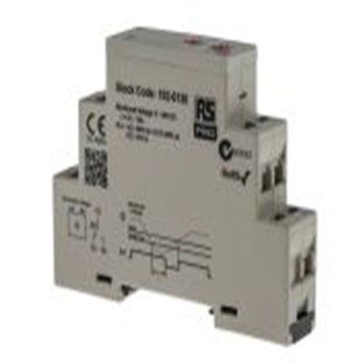 RS PRO,102-6130,监控继电器, 1相, DIN 导轨安装, 单刀双掷