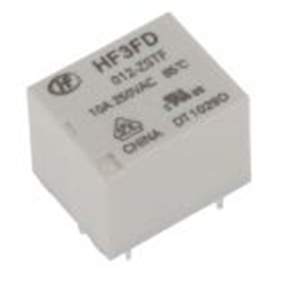 RS PRO,476-583P,功率继电器, 12V 直流线圈 10A切换, 单刀双掷, PCB安装, 银合金触点