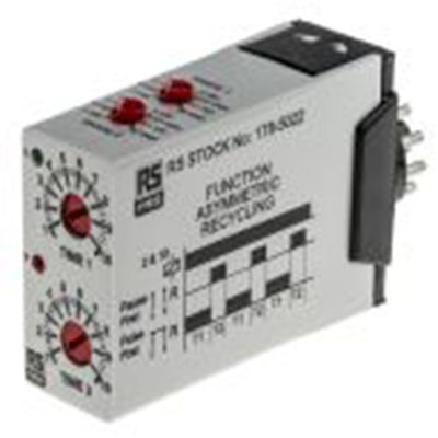 RS PRO,178-5022,计时器继电器, UNI系列, 0.1 s to 100 Days范围, 11触点 12 to 250 V dc 12V 交流, 240 V 交流, 2功能, 双刀双掷时
