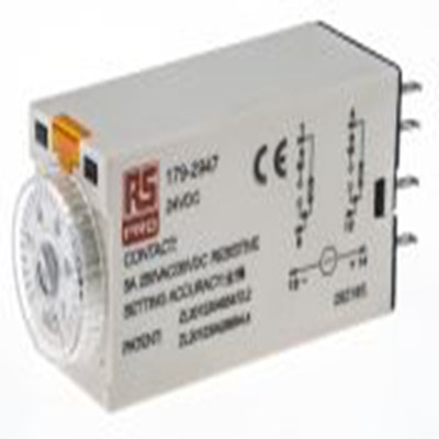 RS PRO,179-2947,计时器继电器, TKB系列, 0.1 to 1 s范围, 2触点 24 V dc 24V 交流, 1功能, 双刀双掷时间范围
