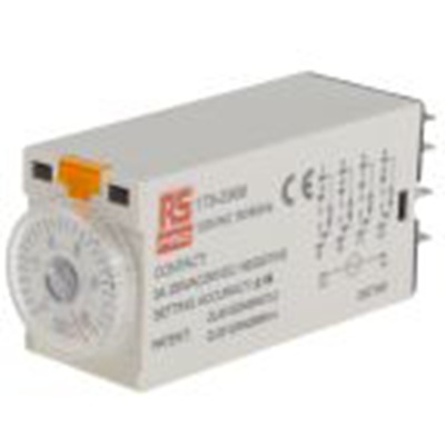 RS PRO,179-2969,计时器继电器, TKB系列, 0.5 to 10 s范围, 4触点 110V 交流, 1功能, 四刀双掷时间范围