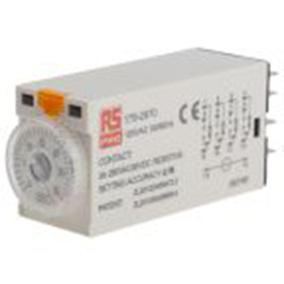 RS PRO,179-2970,计时器继电器, TKB系列, 1 to 30 s范围, 4触点 110V 交流, 1功能, 四刀双掷时间范围