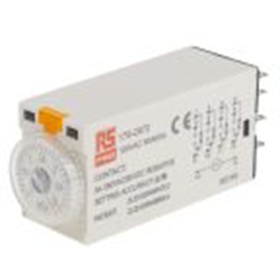 RS PRO,179-2972,计时器继电器, TKB系列, 0.1 to 3 min范围, 4触点 110V 交流, 1功能, 四刀双掷时间范围