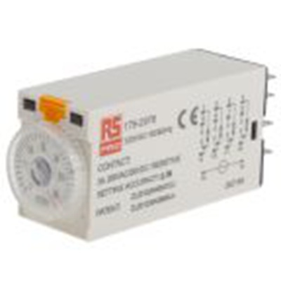 RS PRO,179-2976,计时器继电器, TKB系列, 1 to 30 min范围, 4触点 110V 交流, 1功能, 四刀双掷时间范围