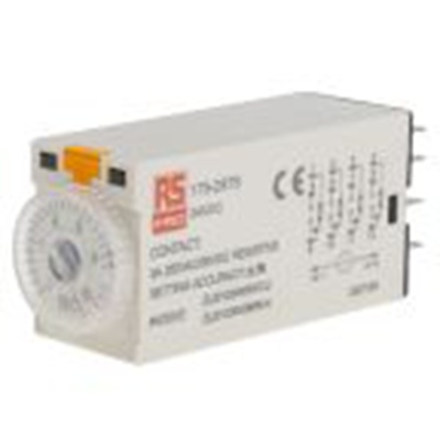 RS PRO,179-2979,计时器继电器, TKB系列, 0.5 to 10 s范围, 4触点 24 V dc 24V 交流, 1功能, 四刀双掷时间范围