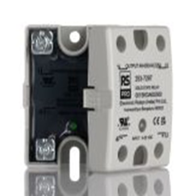 RS PRO,253-7297,固态继电器, 最大负载25 A, 600 Vrms, 最大控制32V dc, 单刀单掷