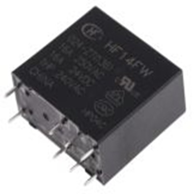 RS PRO,800-4508,功率继电器, 24V 直流线圈 20A切换, 单刀双掷, PCB安装, 银合金触点, HF系列