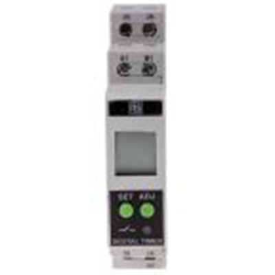 RS PRO,896-6860,计时器继电器, DIN 导轨, 01. s to 999 h范围, 2触点 24 V dc 24V 交流, 240 V 交流, 多功能, 双刀单掷时间范围